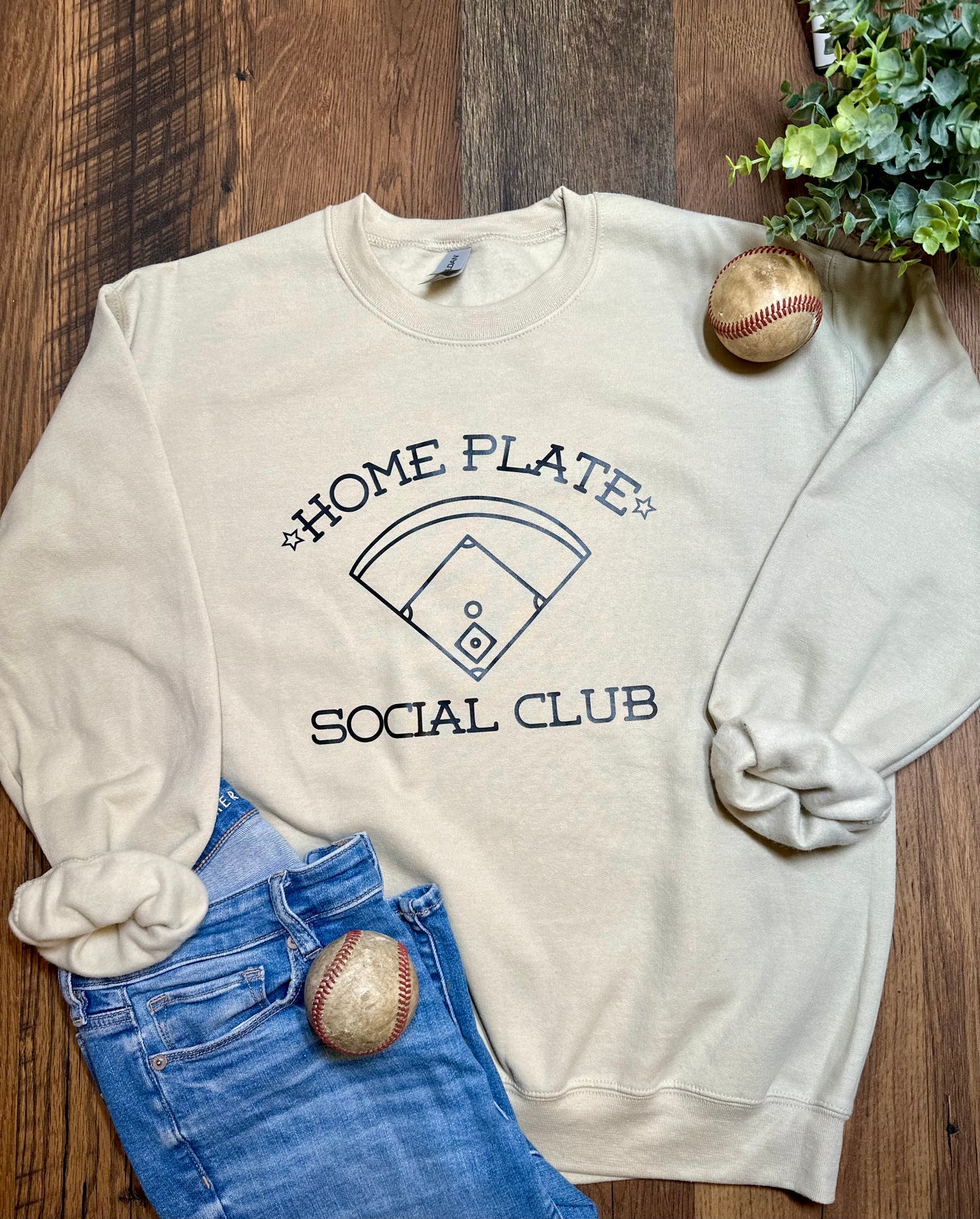 Homeplate Baseball Crew Sweatshirt